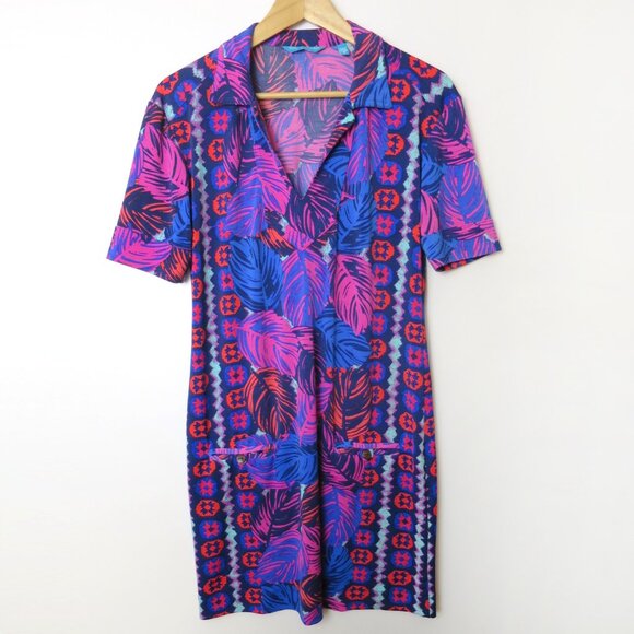 Tori Richard Honolulu Jaxon Tropical Print Dress Size S - Picture 2 of 11